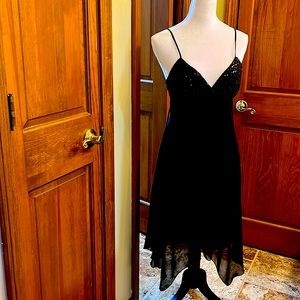 XOXO Black Sequin Spaghetti Strap dress M
